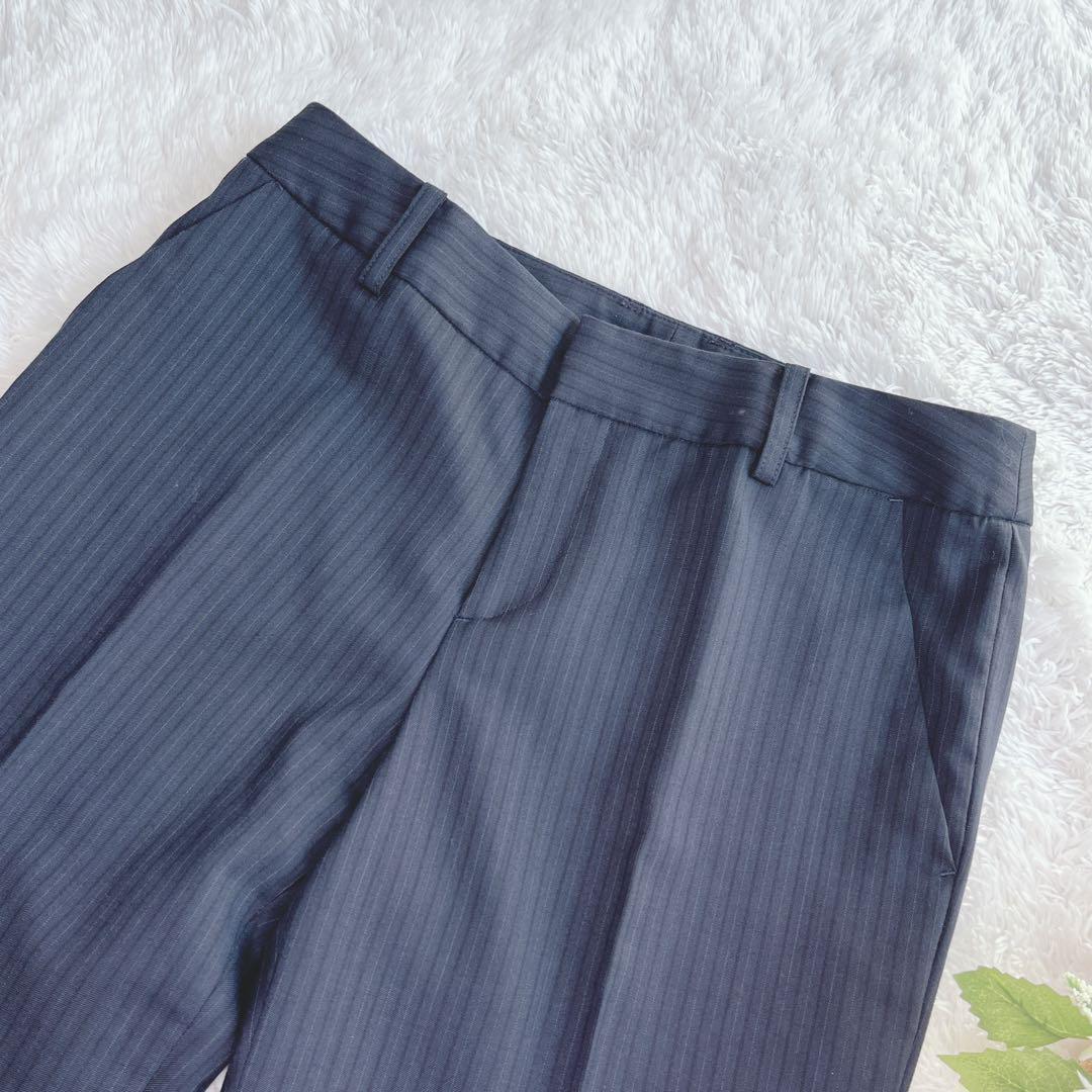 極美品✨コムサイズム スーツ ３点セット パンツ スカート 洗える ネイビー