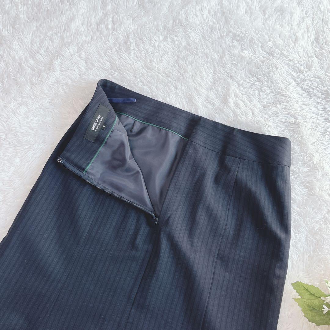 極美品✨コムサイズム スーツ ３点セット パンツ スカート 洗える ネイビー