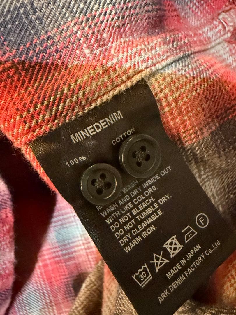 MINEDENIM オンブレネルシャツ サイズ3