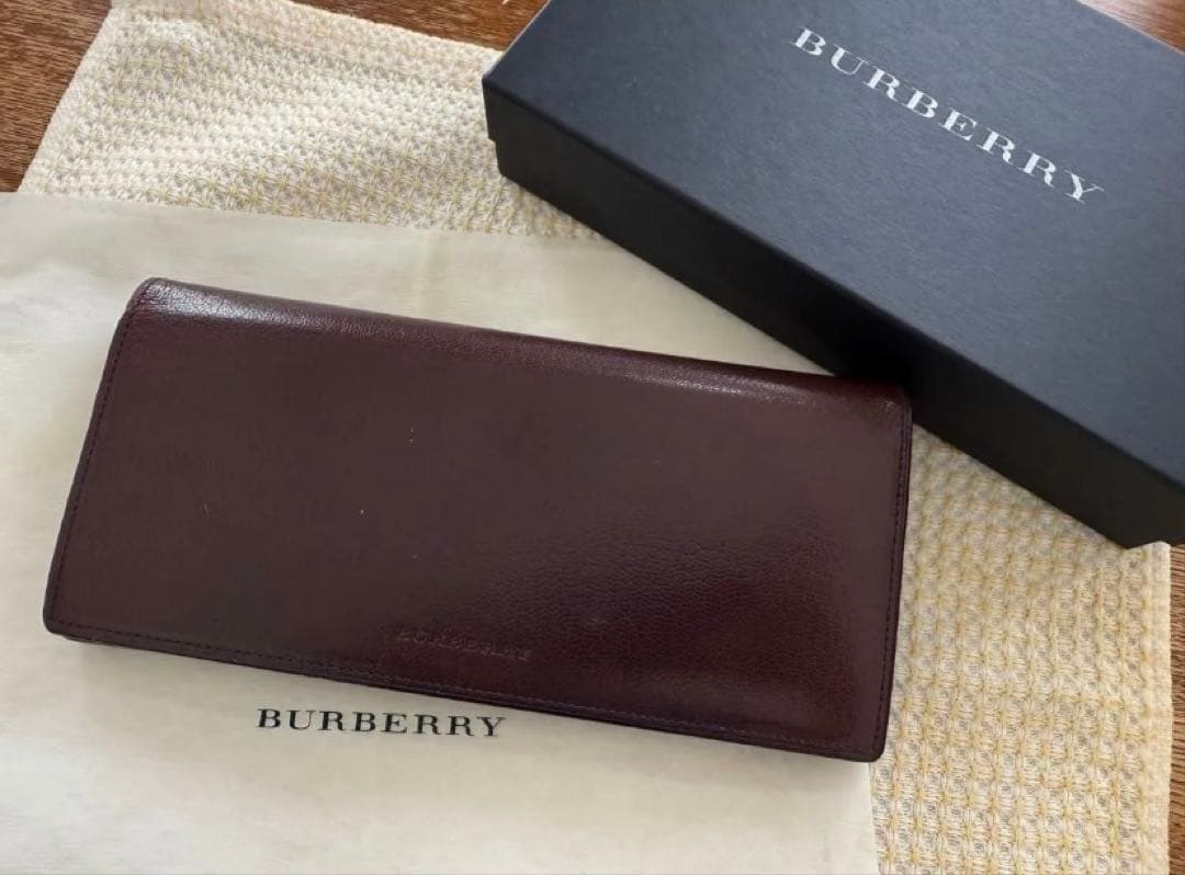 正規品 美品 BURBERRY バーバリー 長財布 二つ折り財布 付属品 箱付き