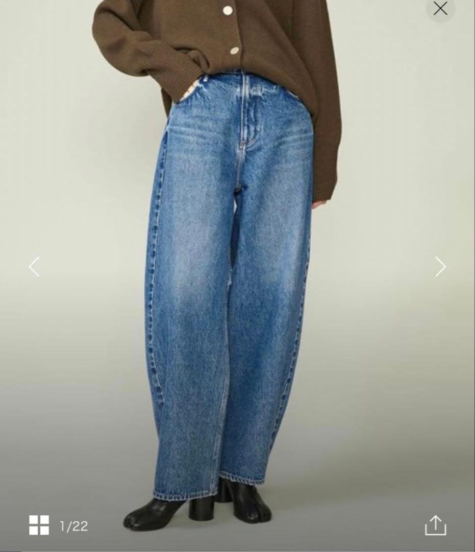 conte デニムワイドパンツ DEUX サイズ24