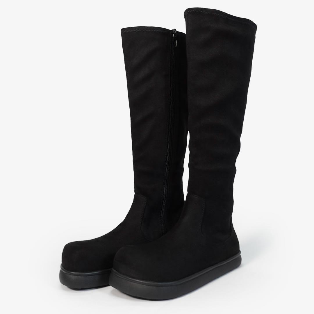 新品未使用　Racbaki ソフトロングブーツ ブラック