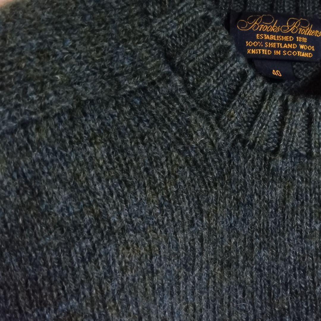 BROOKS BROTHERS 90s　シェトランドニット　L　スコットランド製