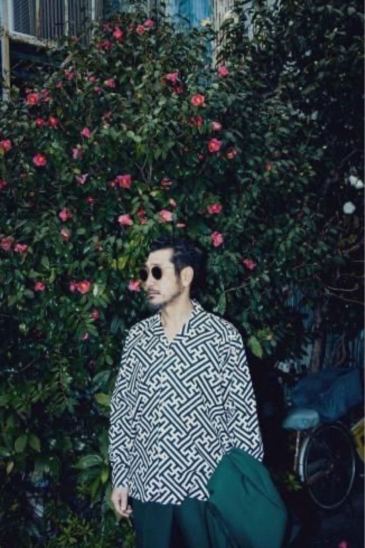 WAX 卍 open shirts 長袖 L