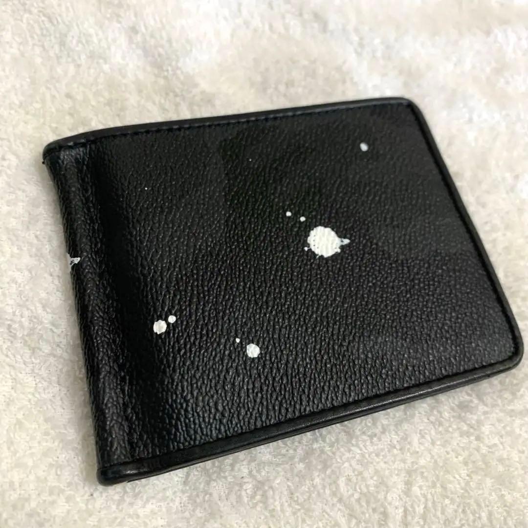 極美品　ジャンティバンティ　黒　マネークリップ　レザー　ブラック　迷彩