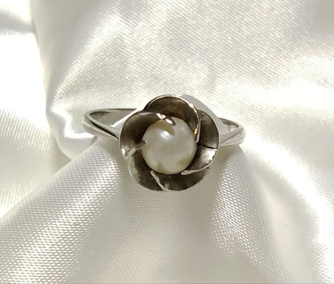 spm 刻印　捻り梅パールリング