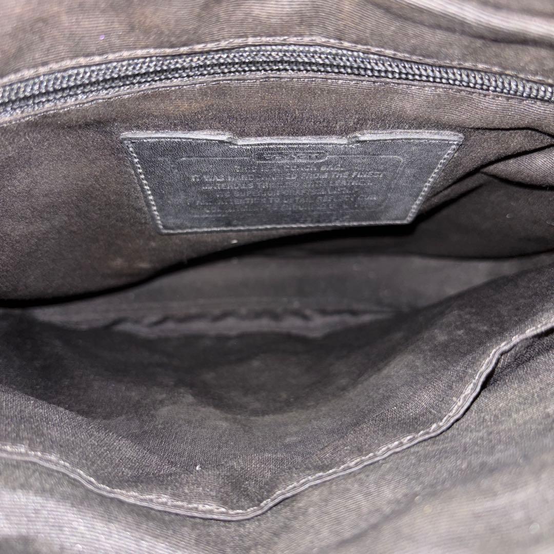 美品⭐️COACH ブラック メッセンジャーバッグ レザー　PVC サイズ調節