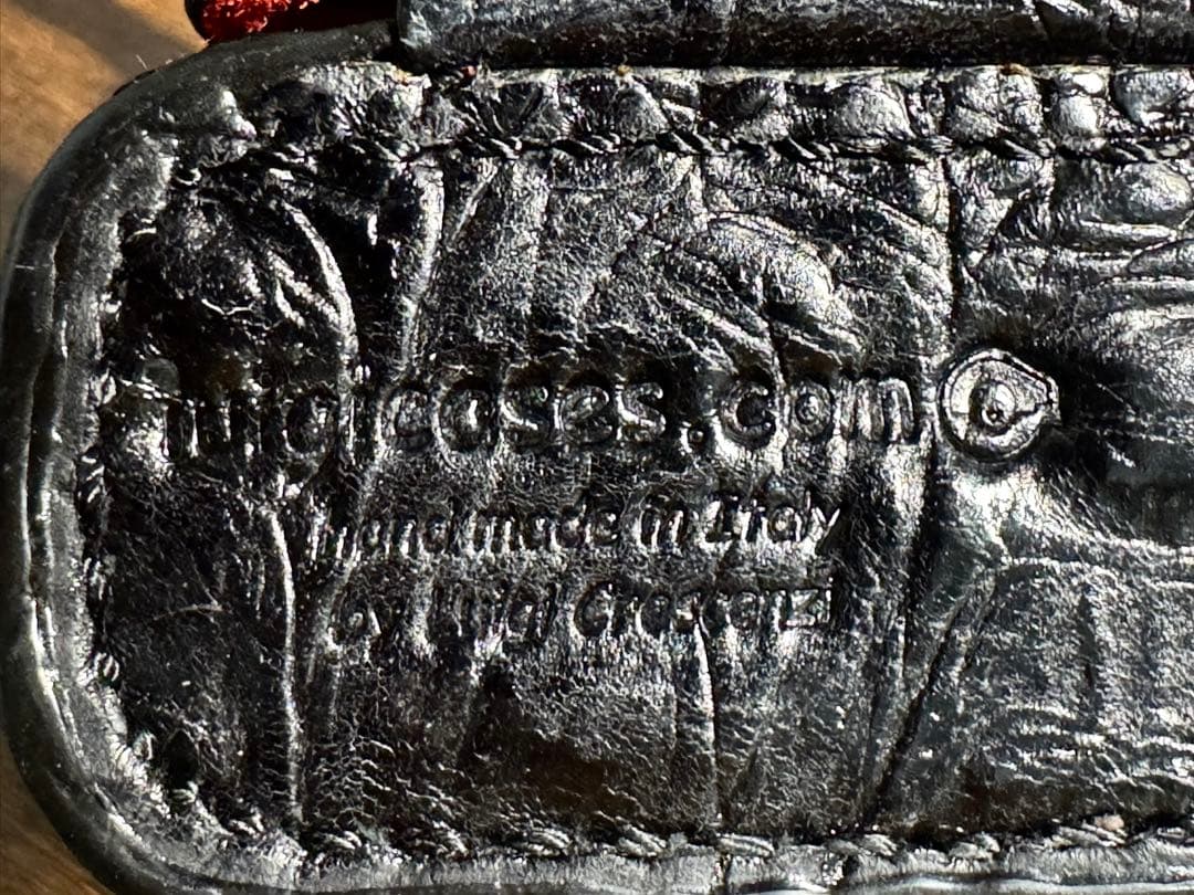 ライカ SL-2用 イタリア Luigi 特注クロコ革カメラケースストラップ