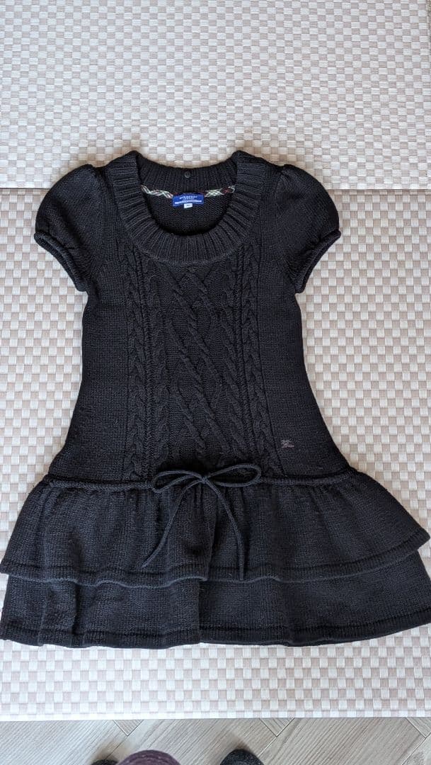 BURBERRY BLUE LABEL ブラックミニワンピース 38