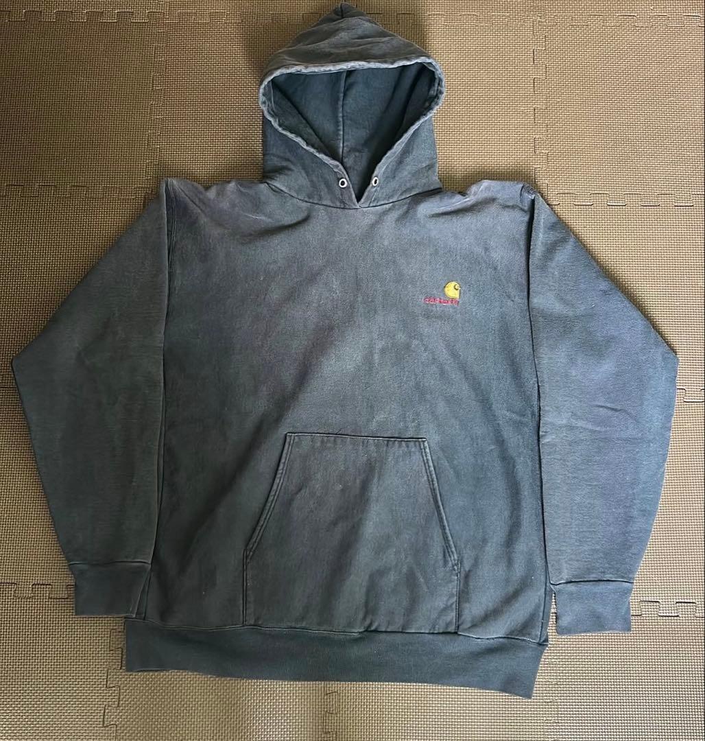 80s 吊りタグカーハートパーカーフェード