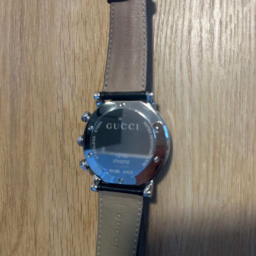 GUCCI 腕時計101M ダイヤモンド　クロノグラフ　クォーツ