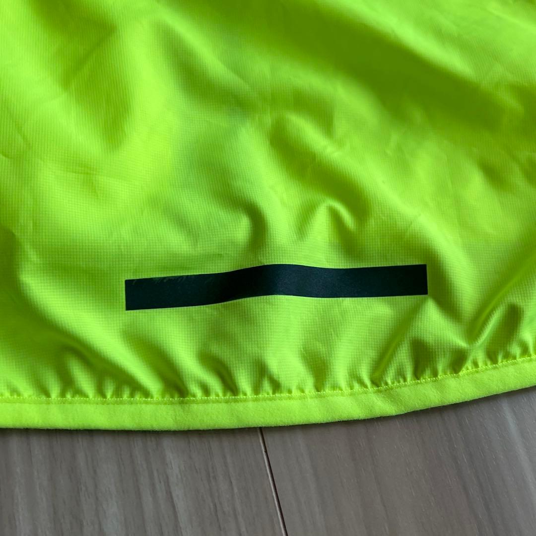 Nike エアロスイフト イエロー ベスト ダウン ランニング ナイロン L