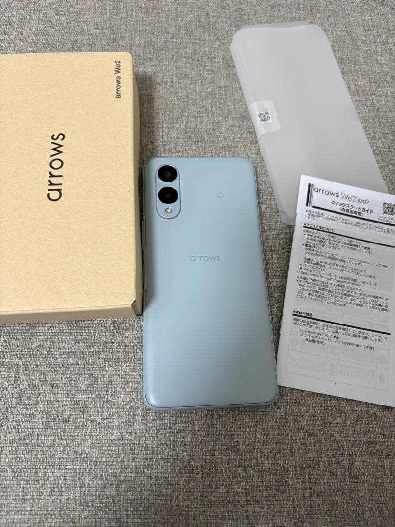 【128GB】【美品】【100%】 arrows We2 M07 ライトブルー