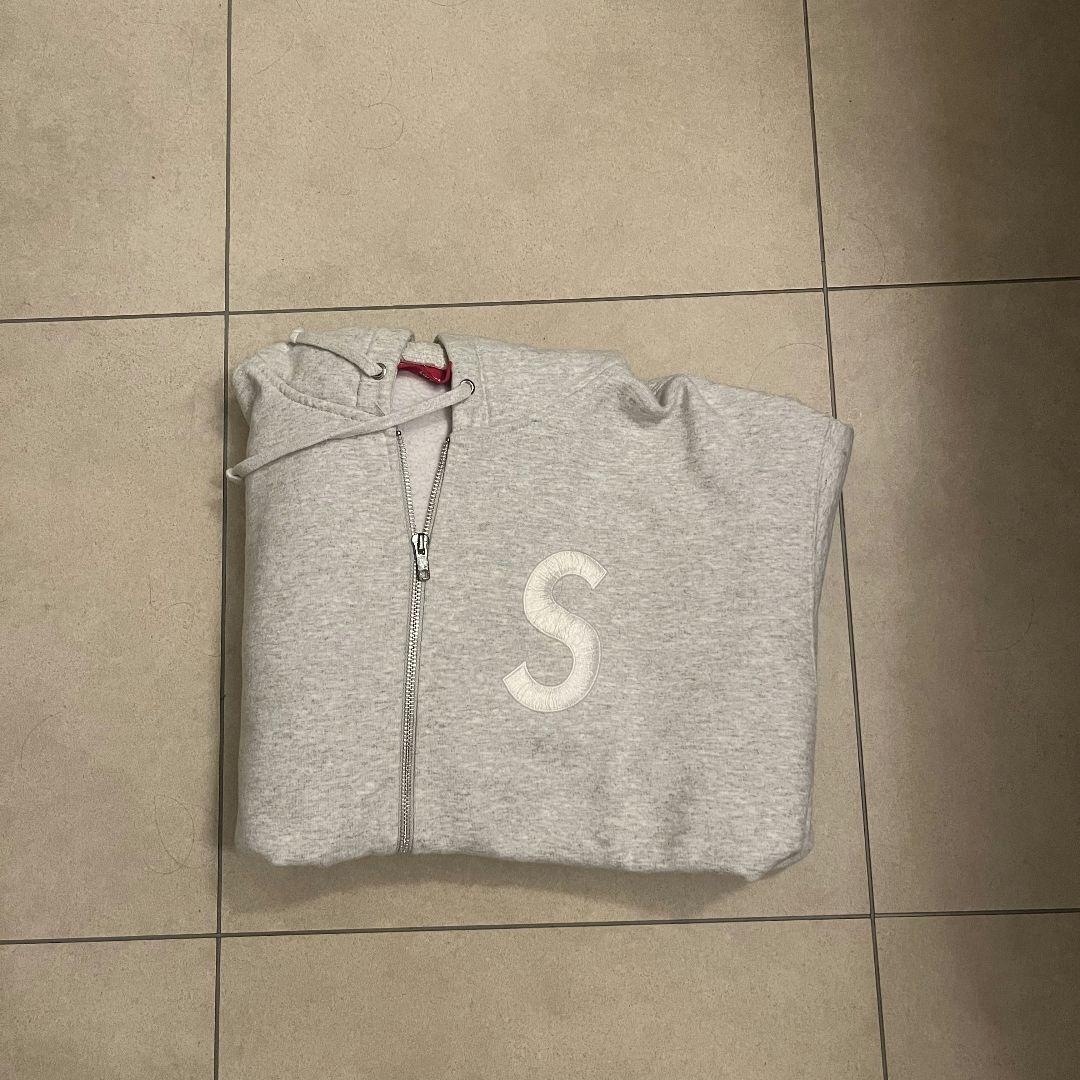 トップス supreme s logo zip up hooded