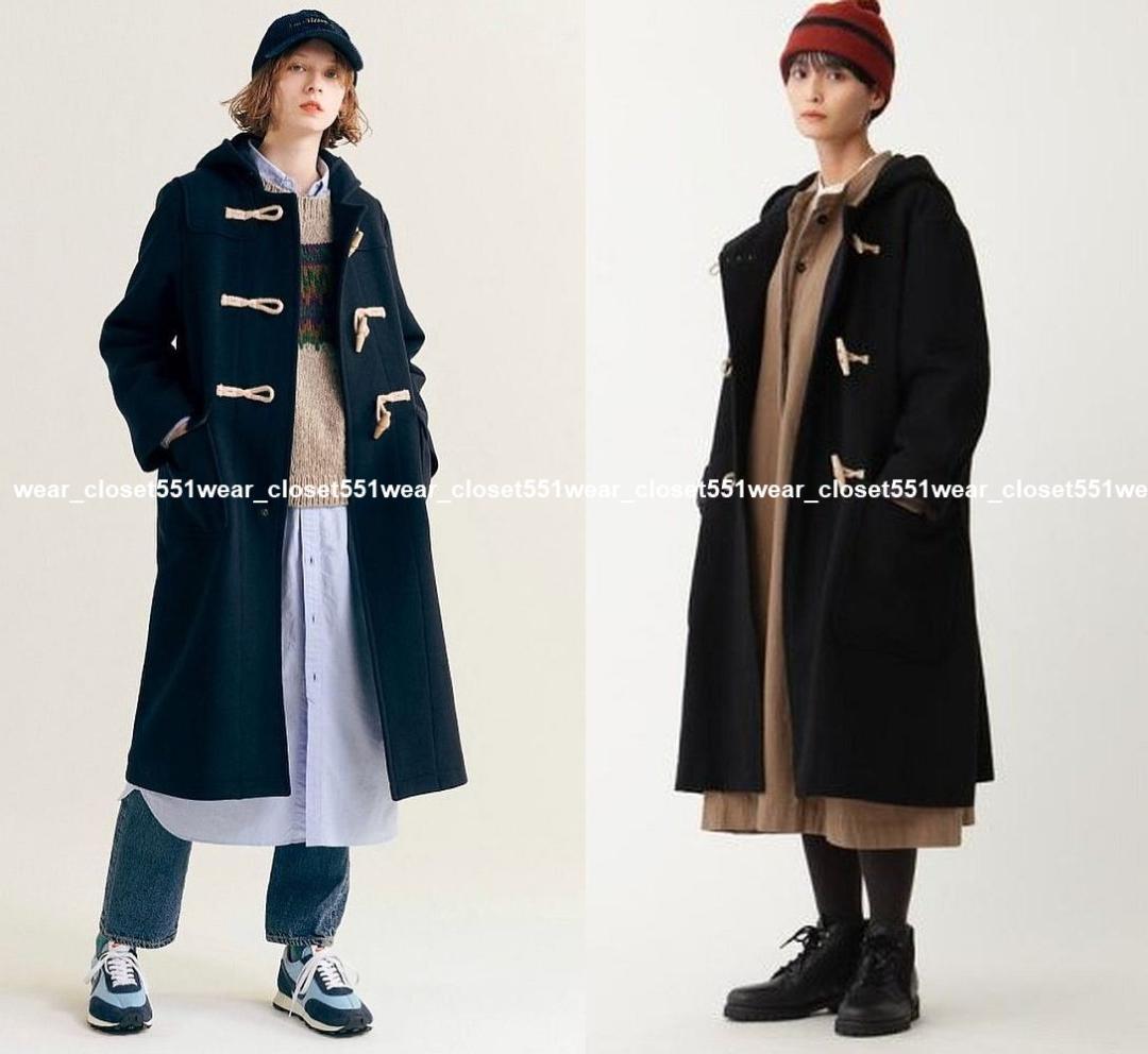 2022 MHL.マーガレットハウエル☆コットンウールDRILLダッフルコート1