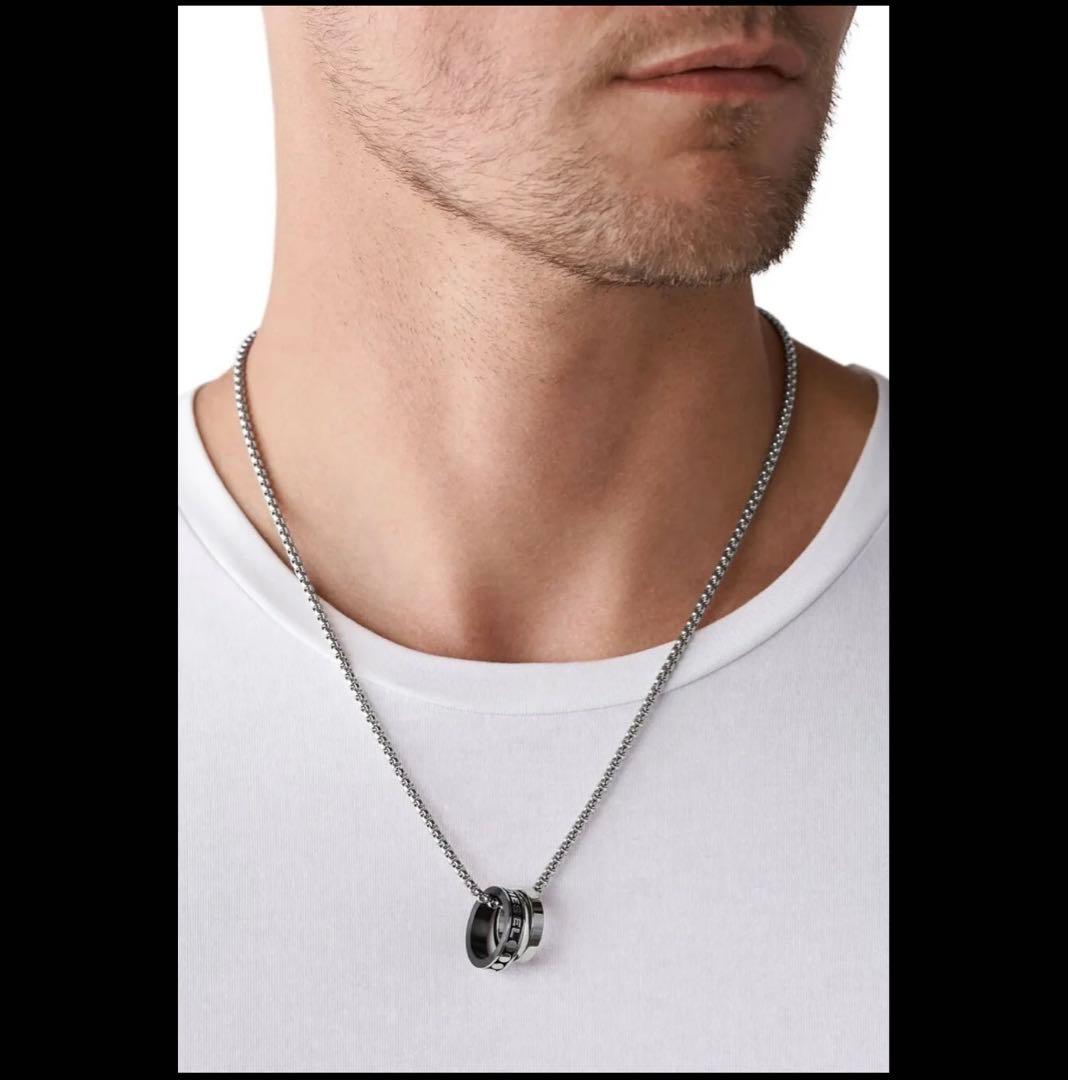 DIESEL ダブルリングネックレス