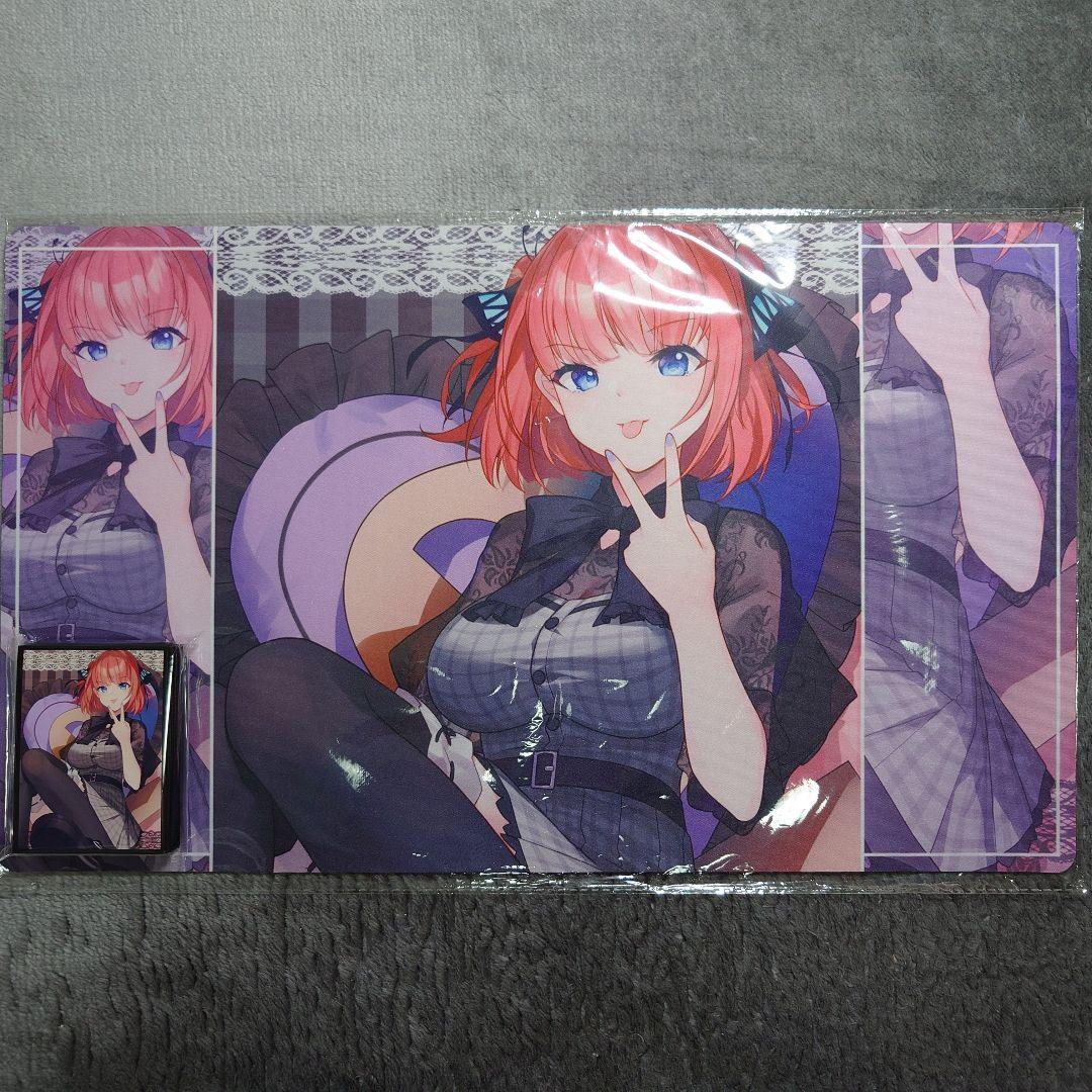 α1 五等分の花嫁 マニキュア&クッション 中野二乃 スリーブ&プレイマット