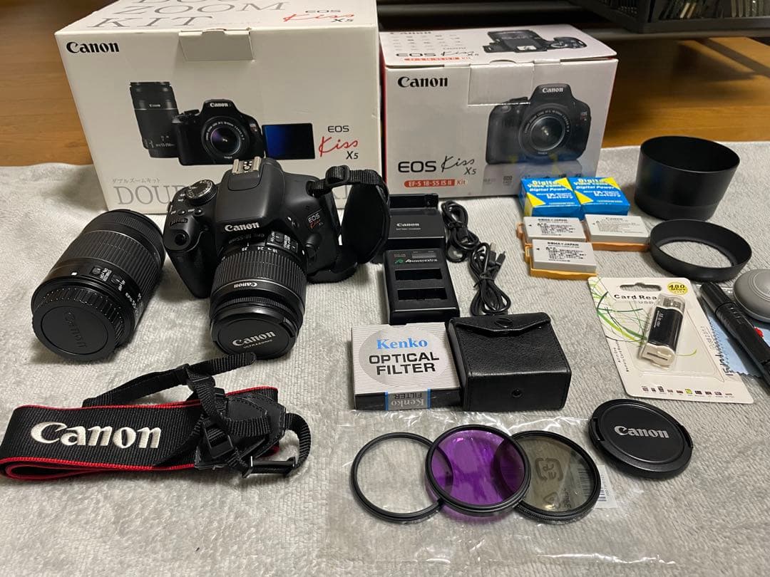 Canon EOS Kiss X5 本体とレンズその他セット