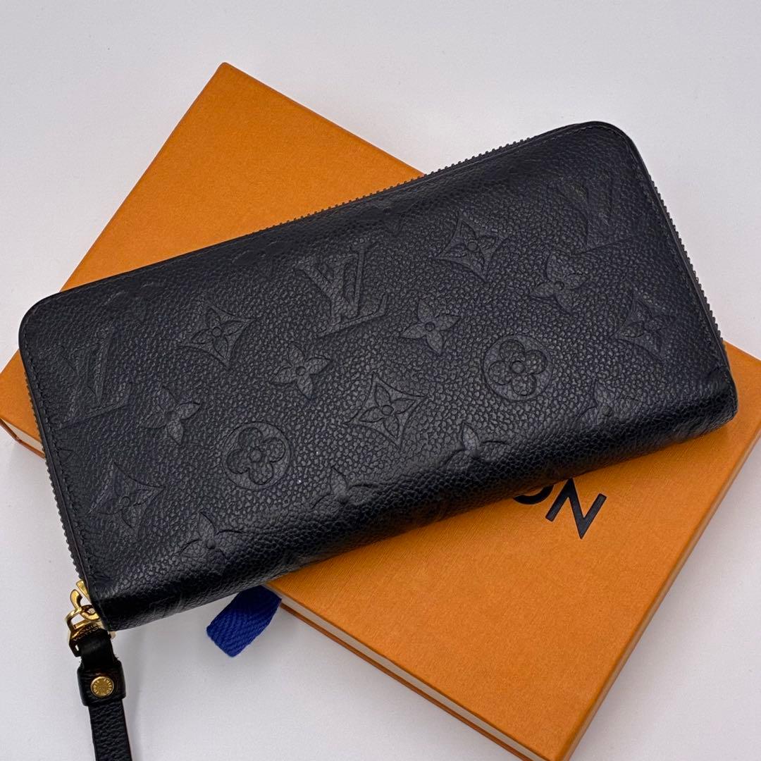 ルイヴィトン　ジッピーウォレット　アンプラント　長財布　マリーヌルージュ