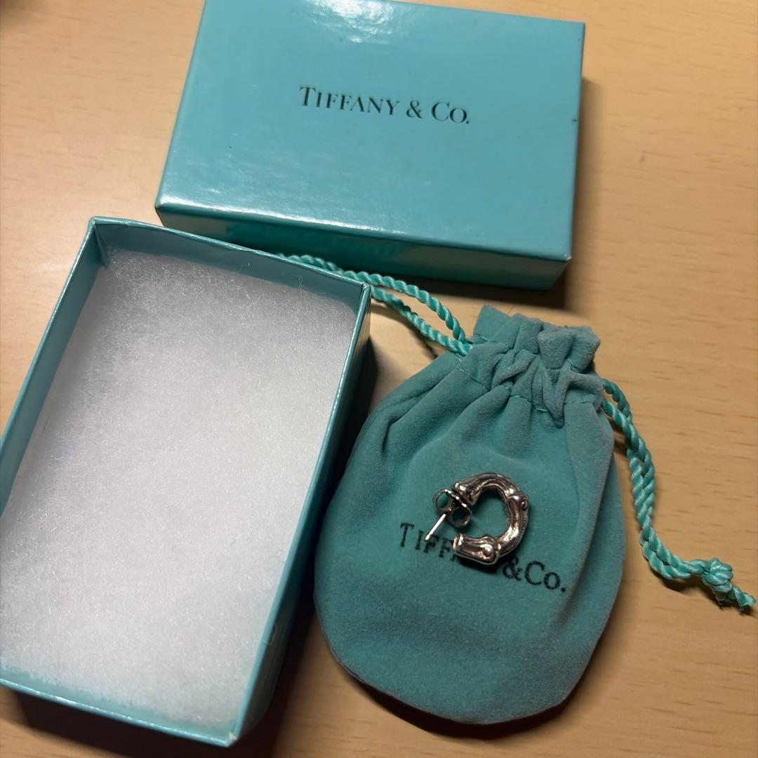 Tiffany オールドティファニー　バンブー　スモール　フープ　ピアス　925