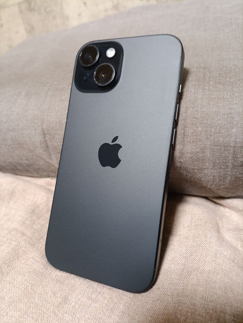 動作品！Apple SIMフリー版 iPhone15 ブラック 128GB