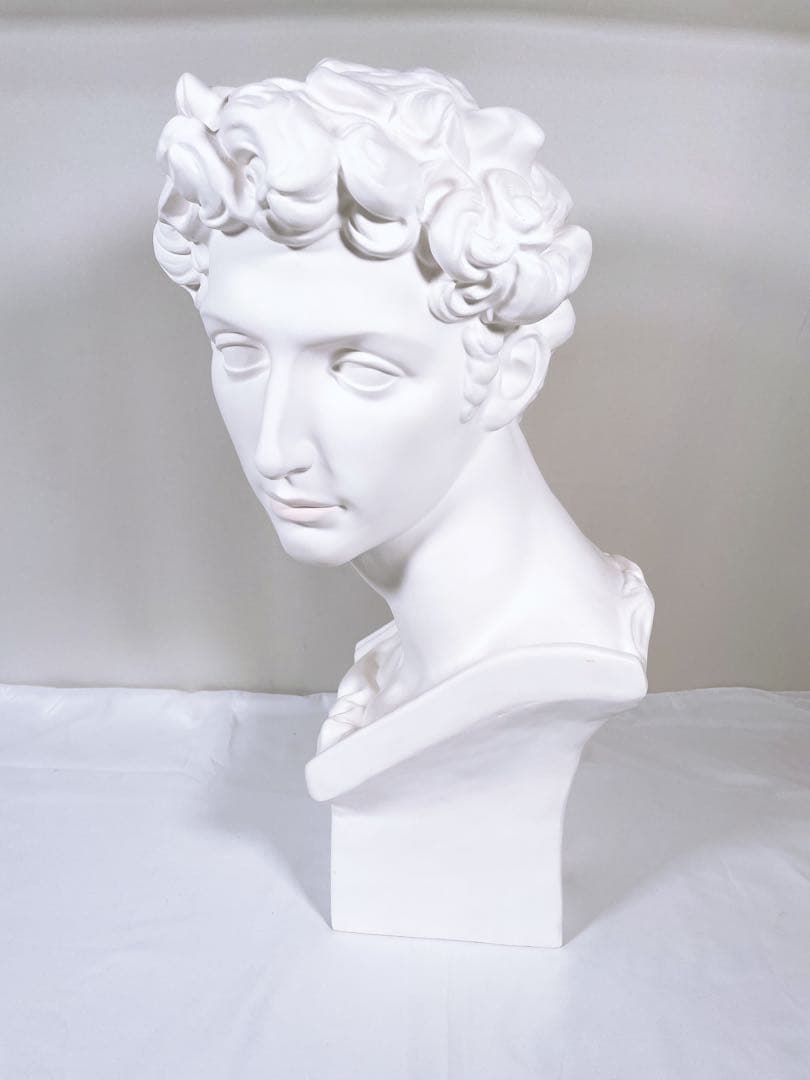 【良品】 石膏像 メディチ 胸像 顔 美術 スケッチ インテリア