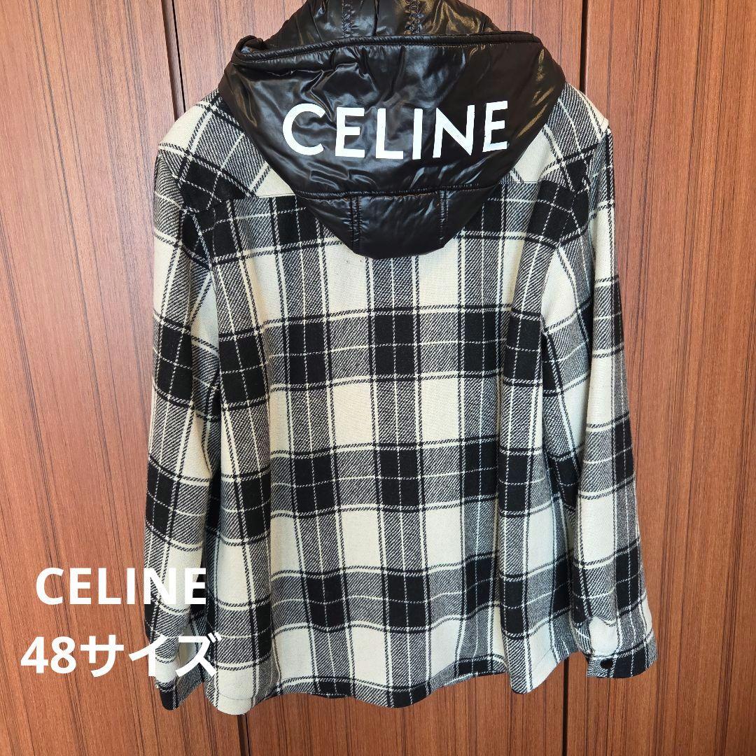 CELINE チェック柄ジャケット 48サイズ