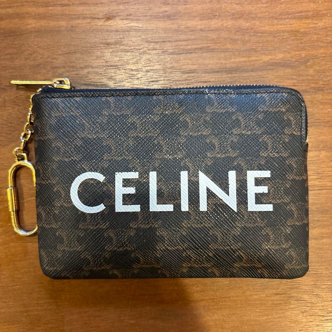 パース / CELINEプリント入りトリオンフキャンバス 財布