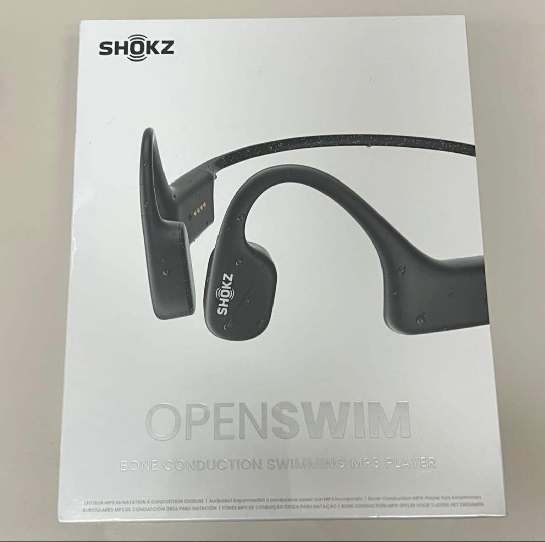 SHOKZ 骨伝導イヤホン OPEN SWIN ブラック