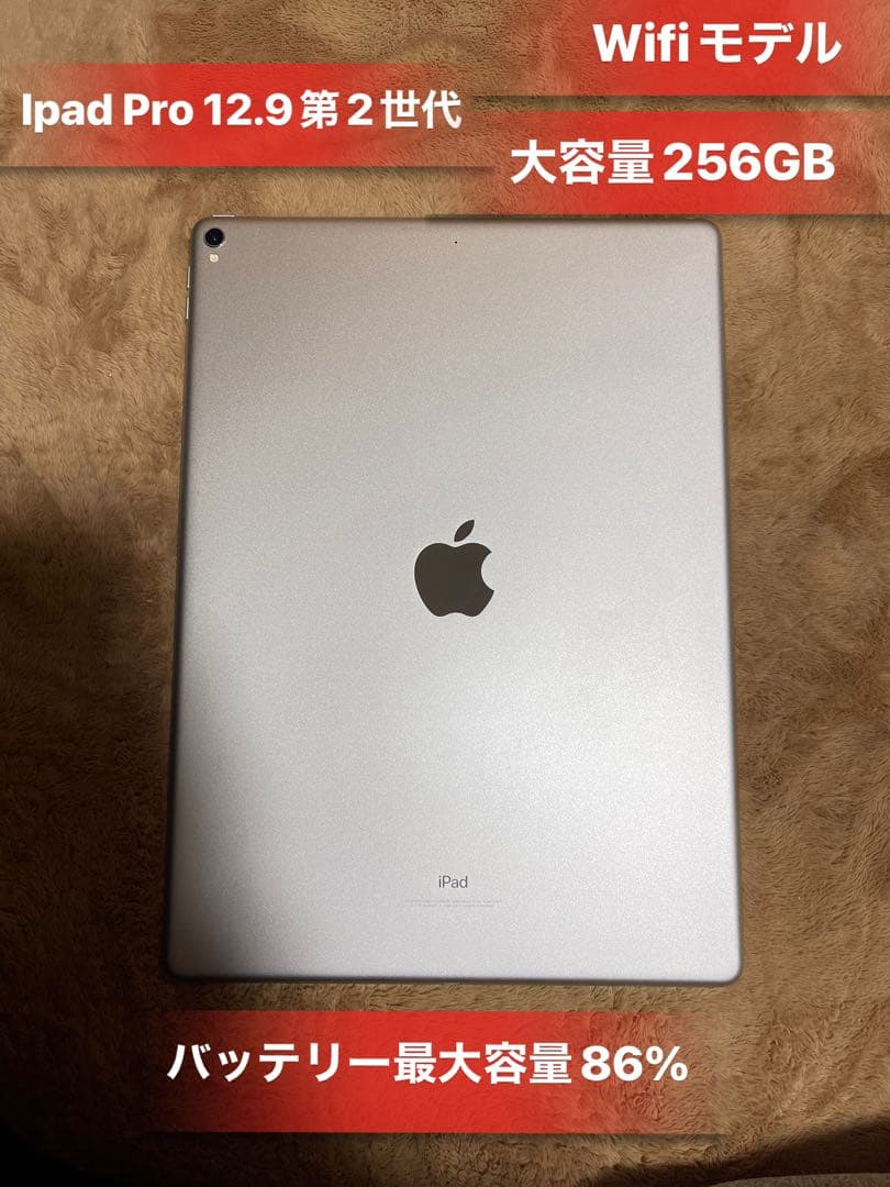 iPad Pro 12.9インチ 第2世代 Wi-Fiモデル大容量 256GB