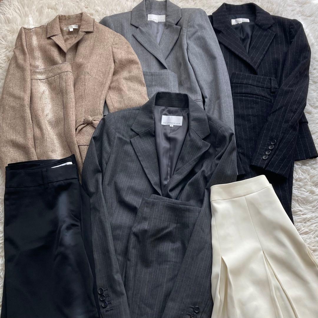 スーツ４着パンツスカート　セット　まとめ　エムプルミエ　パンツスーツ