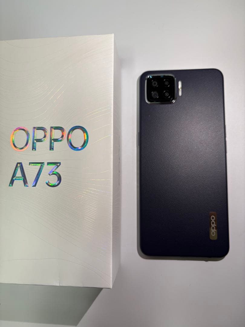 OPPO A73 ネイビーブルー