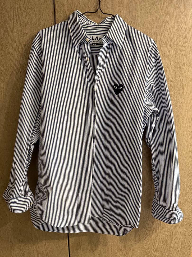 PLAY COMME des GARCONS ストライプシャツ M