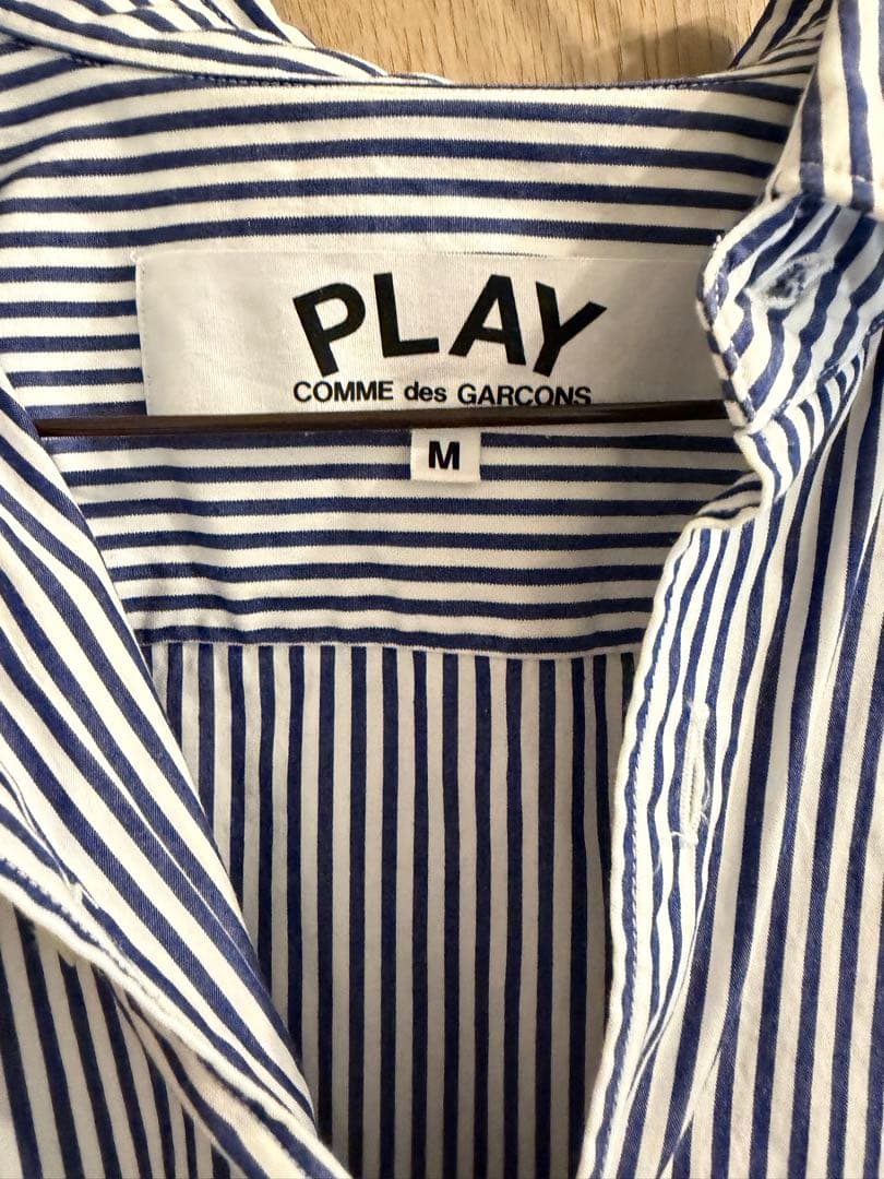 PLAY COMME des GARCONS ストライプシャツ M
