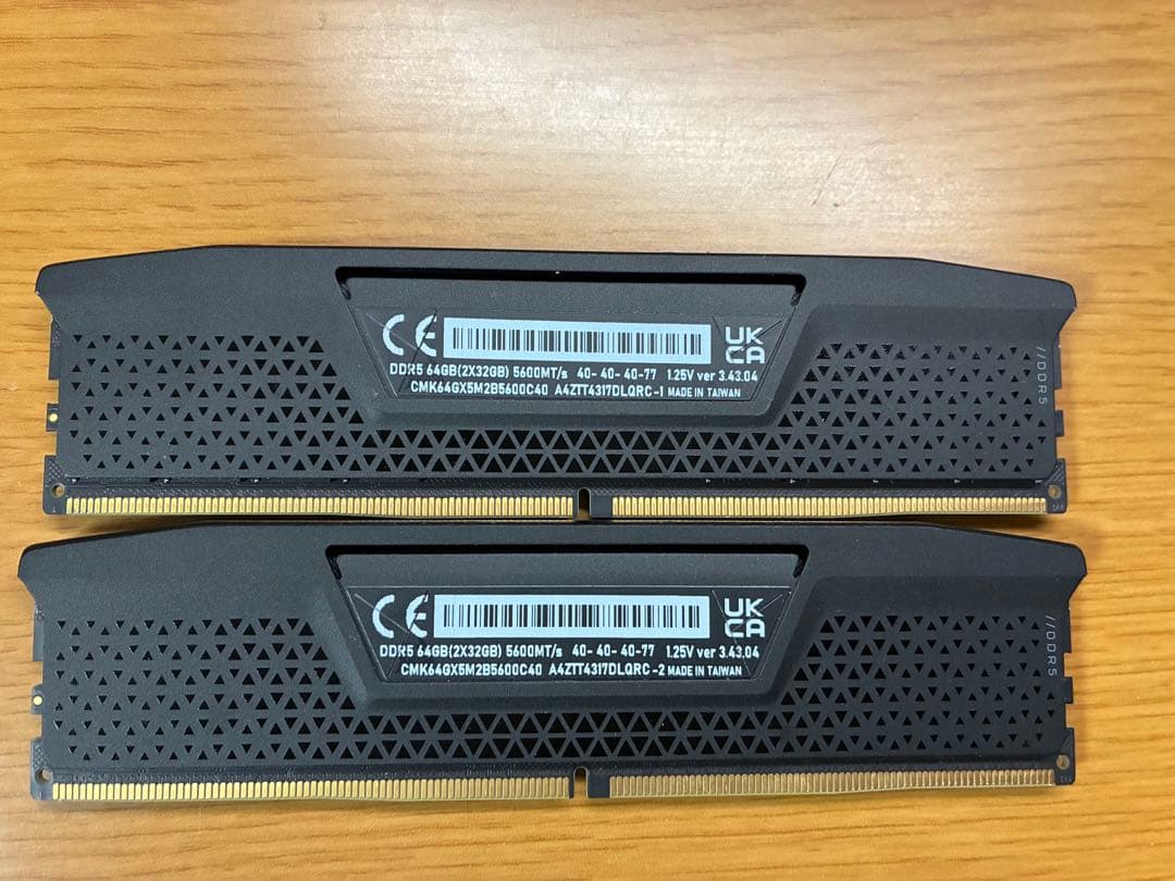 Corsair DDR5 メモリ 32GB×2 5600MT/s