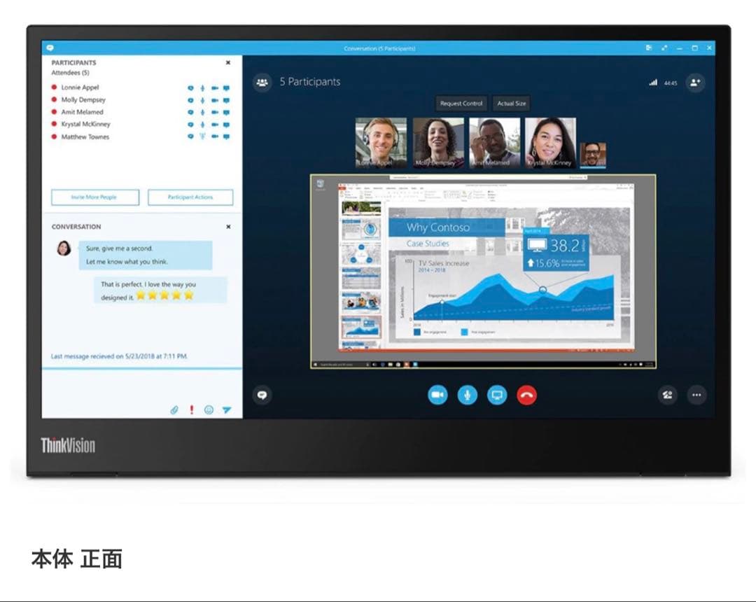 yamadaLenovo ThinkVision M14 モバイルモニター
