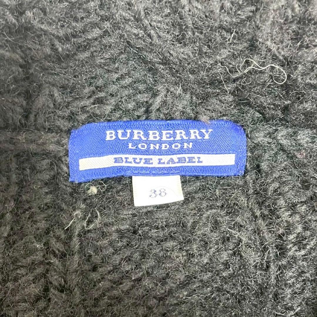 y2k❤️ BURBERRY BLUE LABEL ケーブルmixニットジャケット