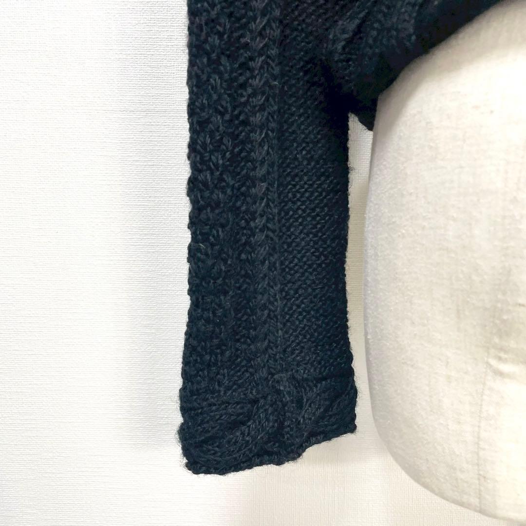 y2k❤️ BURBERRY BLUE LABEL ケーブルmixニットジャケット