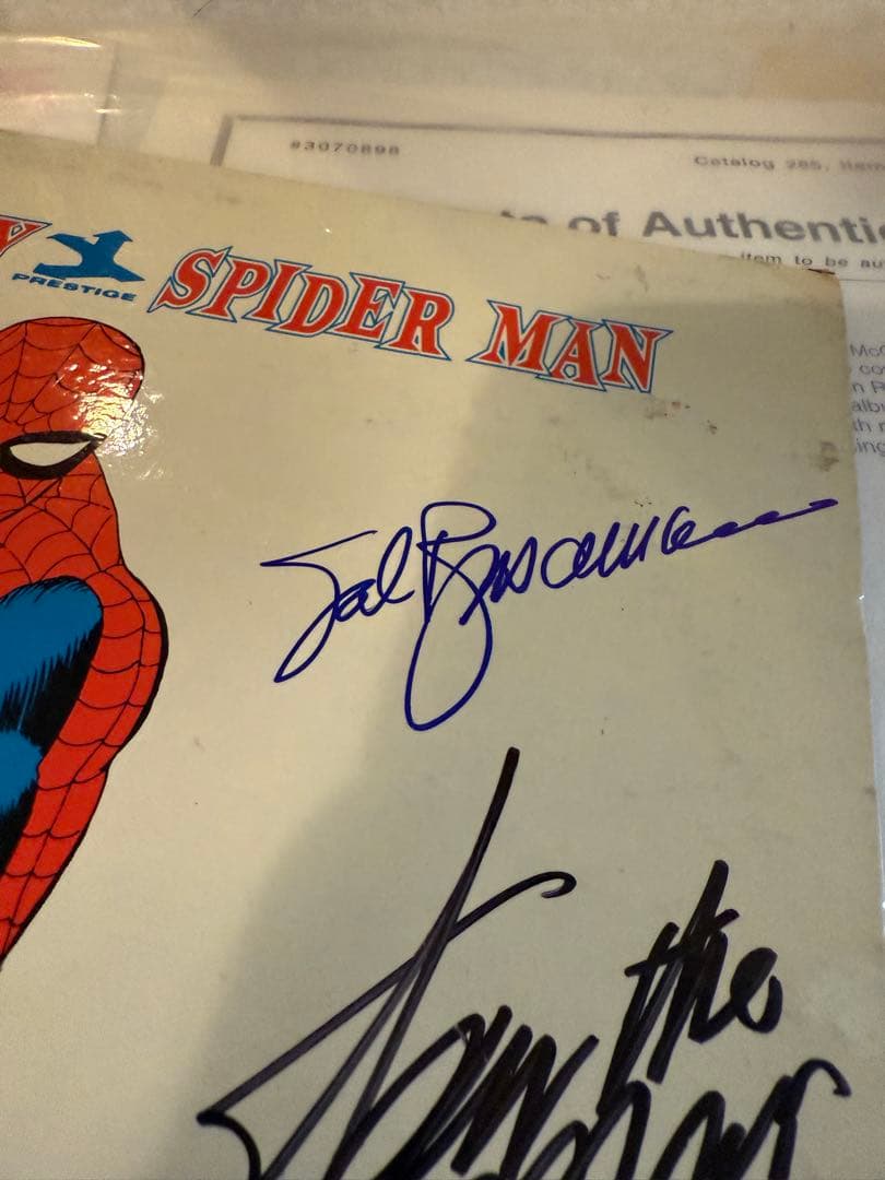 空*様 超希少！1966年代物スパイダーマンLP 6名直筆サイン COA付