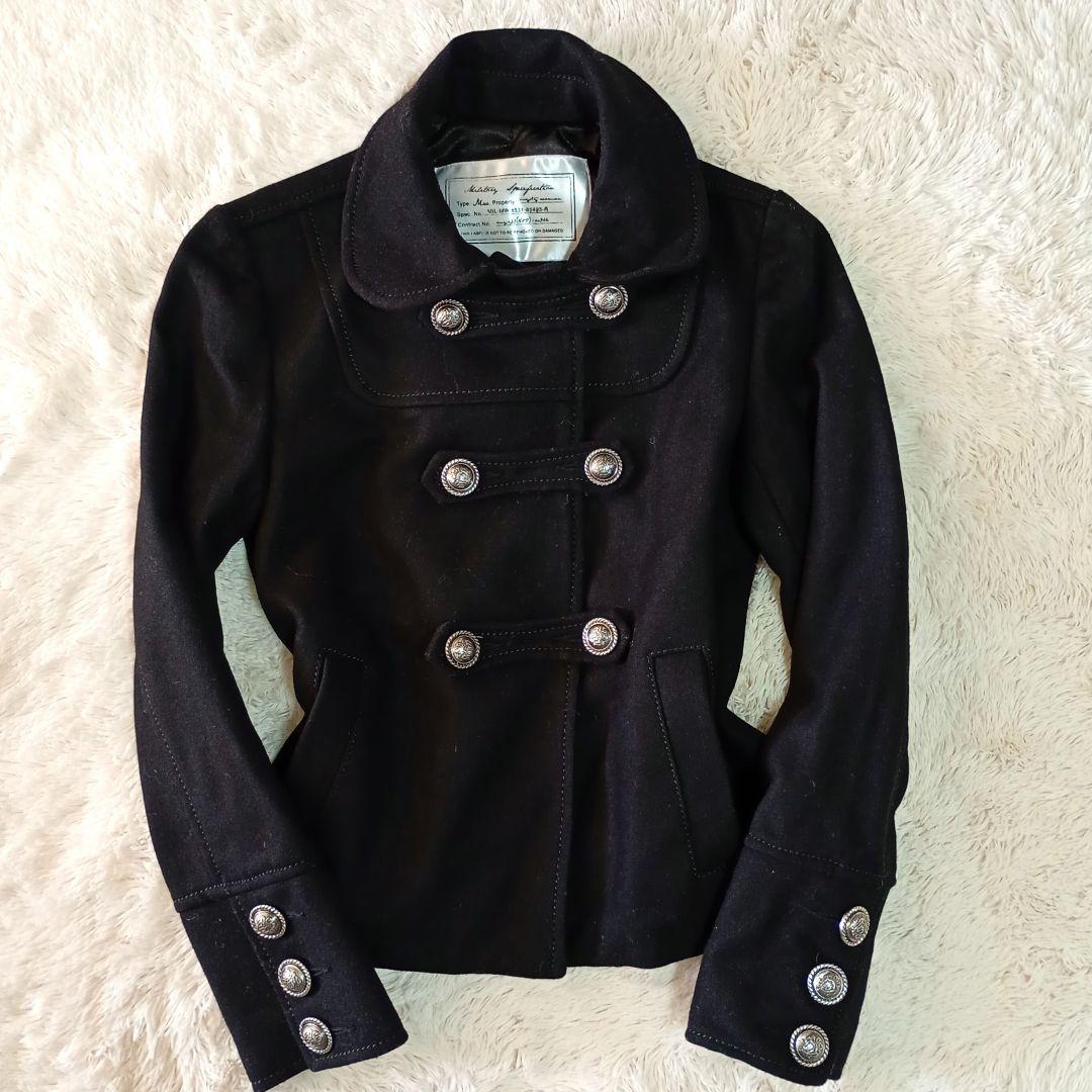 Y2K ナポレオンジャケット 短丈コート NANA ダークコア グランジ M