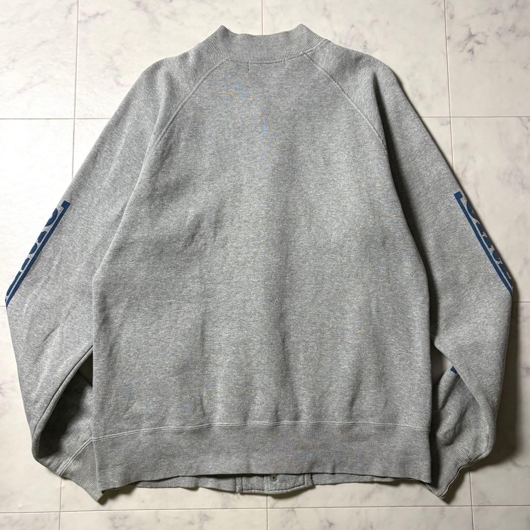 ヒステリックグラマー スウェット ブルゾン ジャケット ロゴプリント グレー