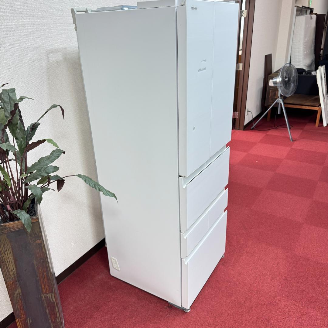 東京23区送料無料　超美品東芝2022年製　6ドア冷蔵庫507L　洗浄/除菌済み