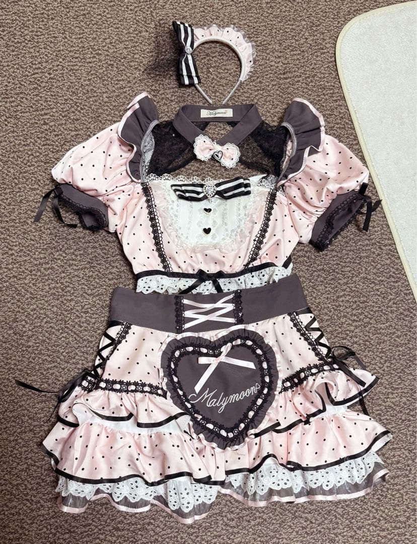 マリームーン ベイビーフリルドットメイド