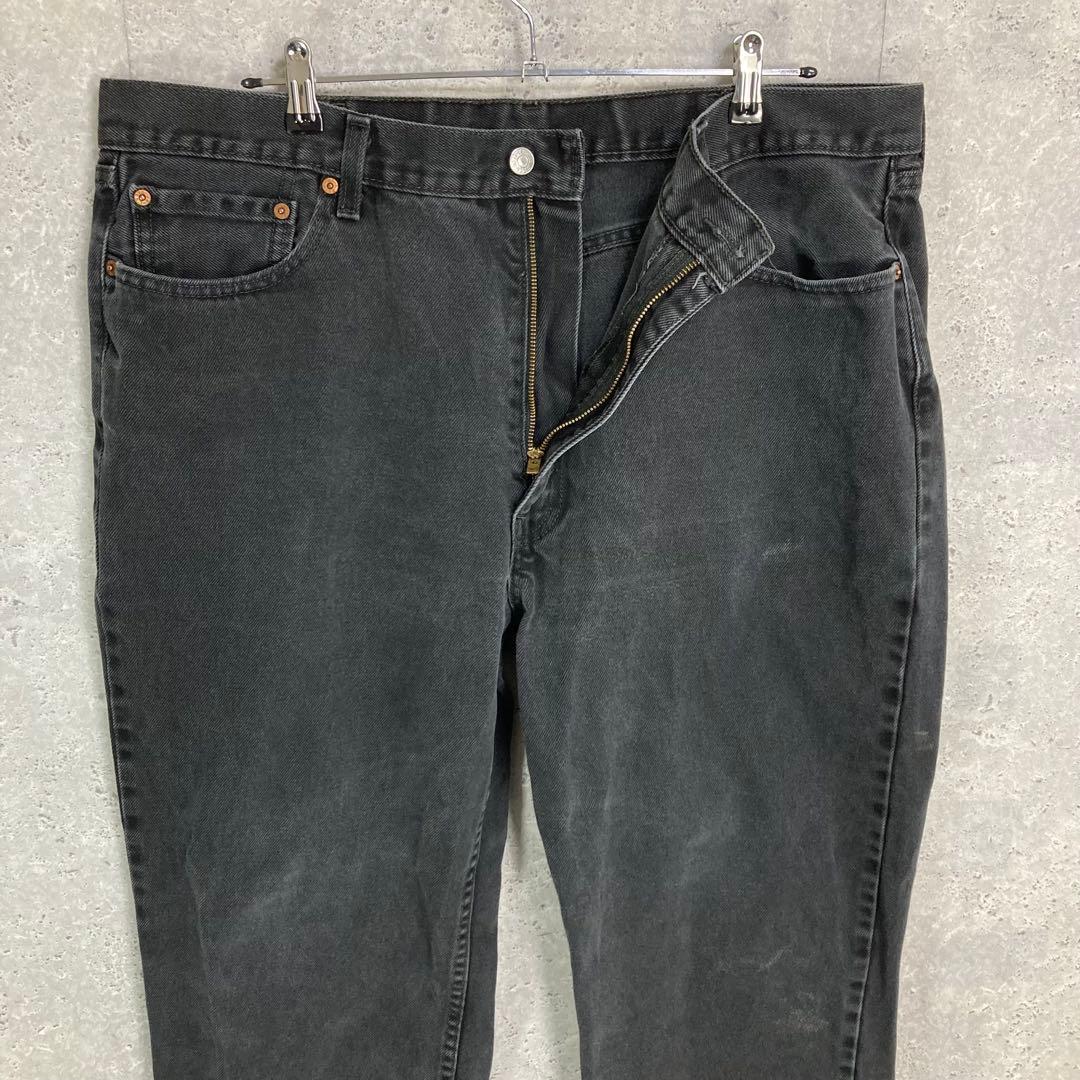 リーバイス550 バギー　ブラックデニム　ジーンズ　ビックサイズW42 L32