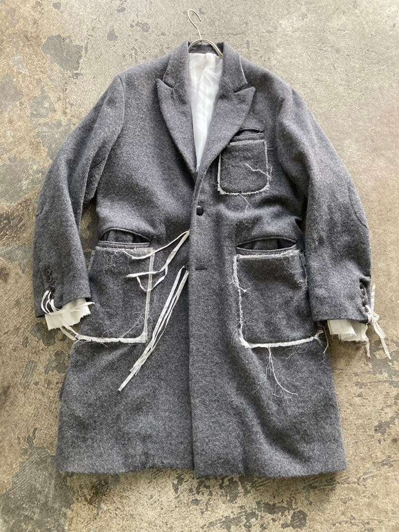 チ*ン様 MIDORIKAWA ミドリカワ　ウールコート　グレー