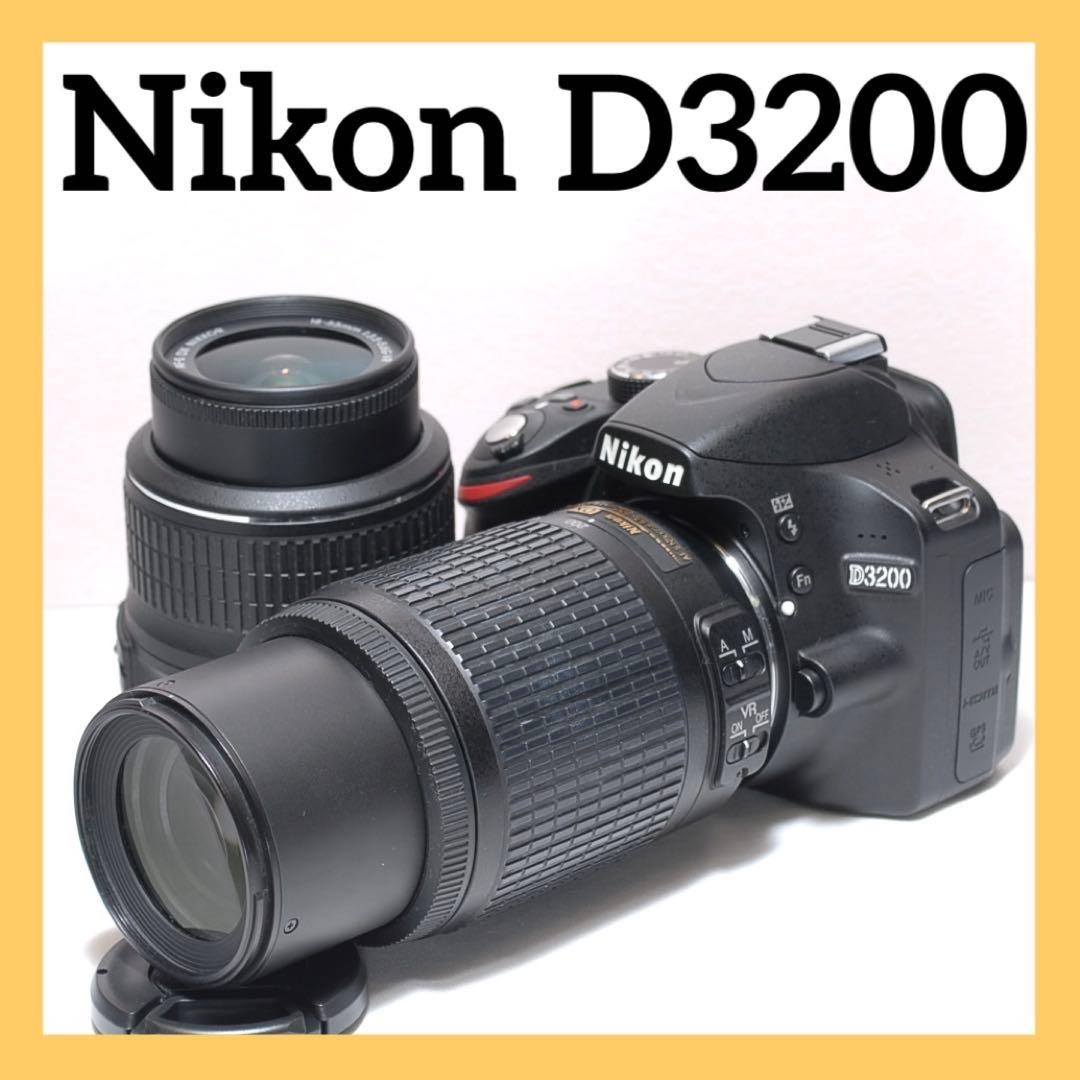 美品✨スポーツ観戦におすすめ✨Nikon D3200✨ダブルレンズ✨ニコン