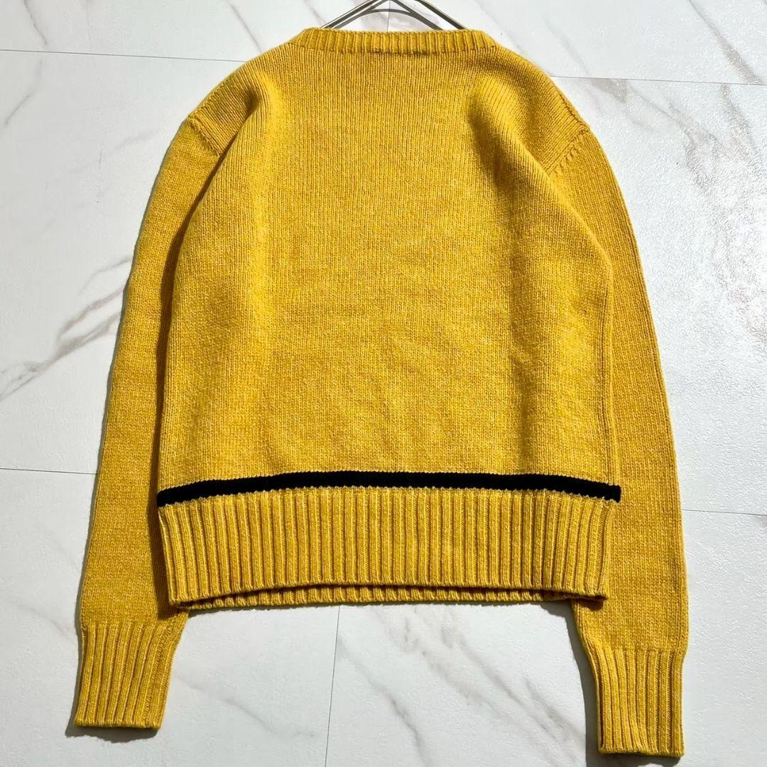 極美品！プラダ　モンキー刺繍　カシミヤ混　クルーネックニット　セーター　36 M