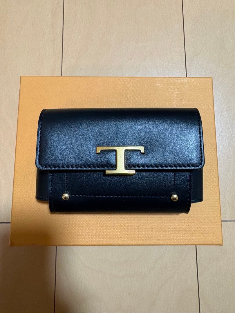 【美品】Tods トッズ タイムレス ミニポーチ ブラック