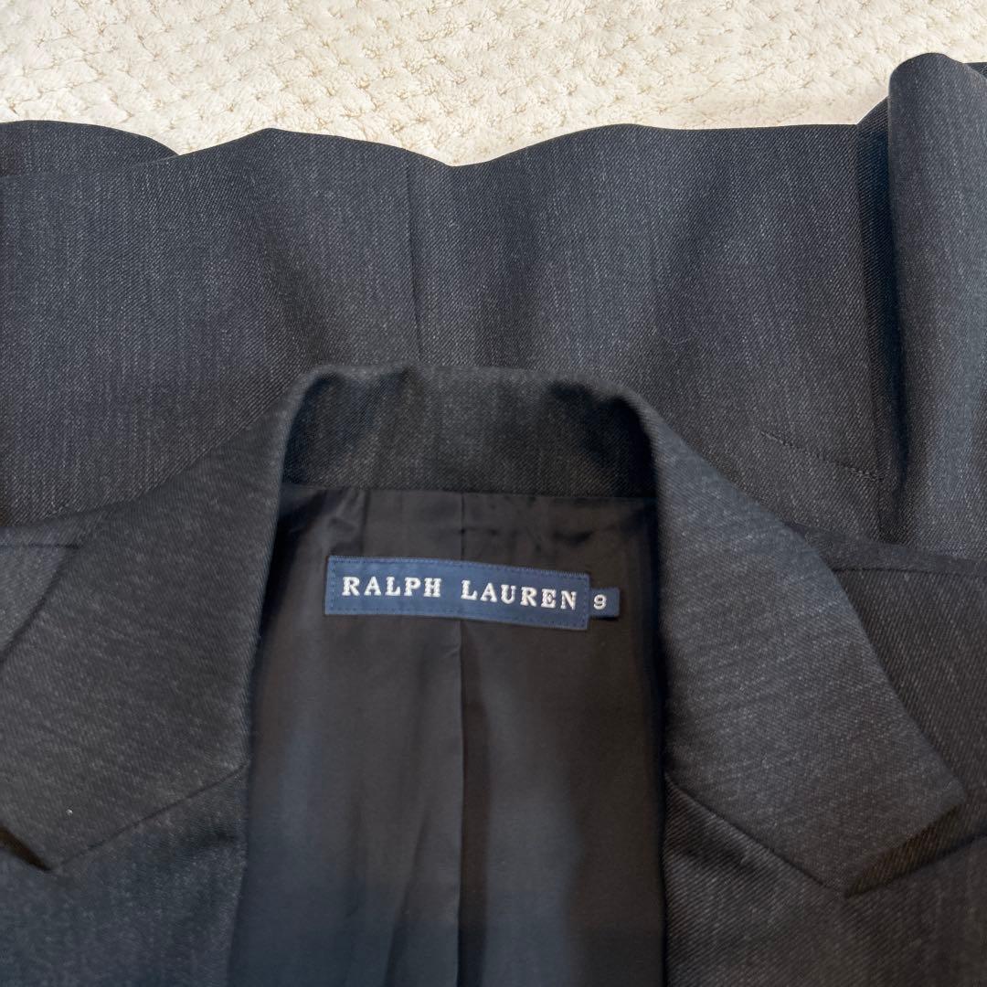 ラルフローレン　ブラック　パンツ　スーツ　セットアップ　ワイド　フレア　M