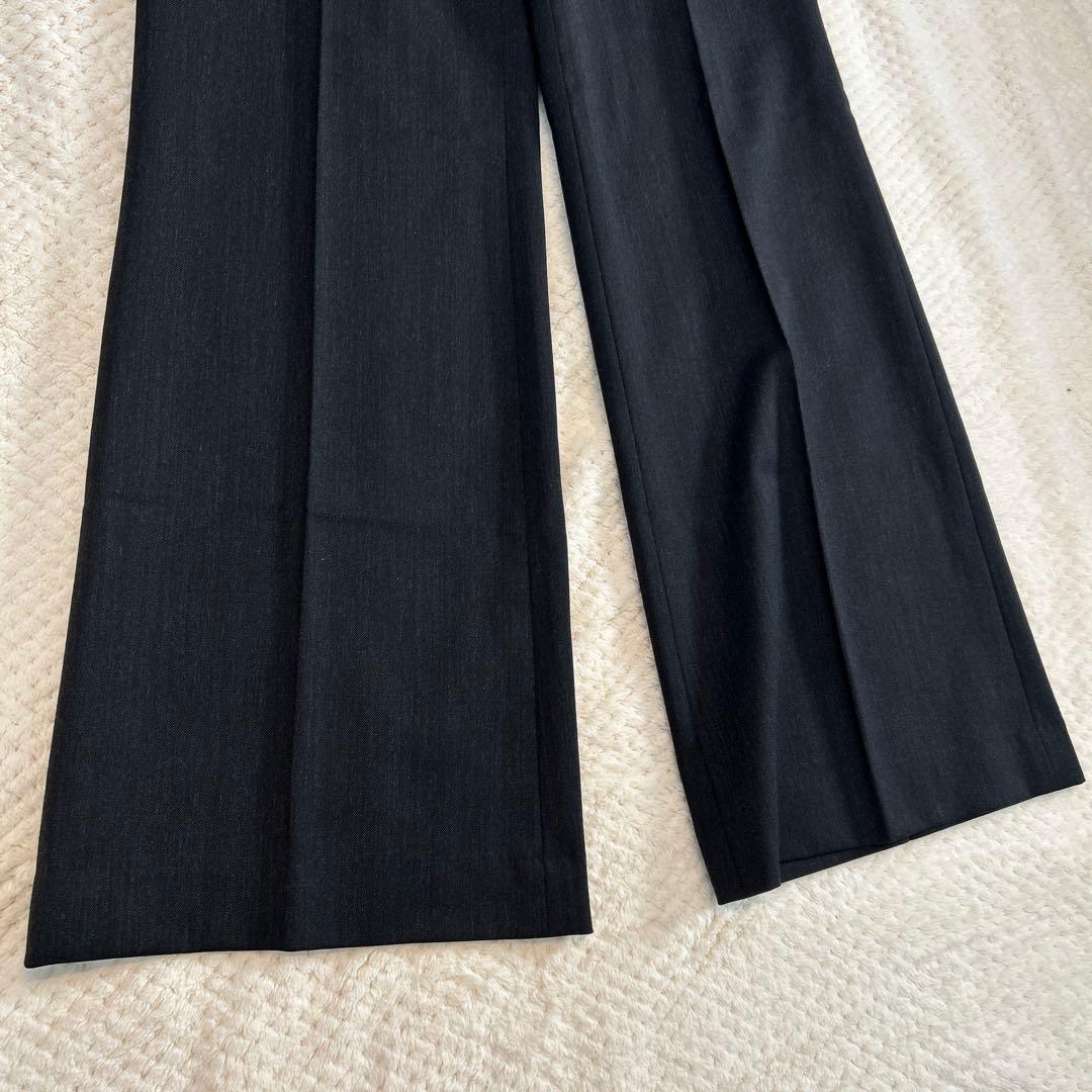ラルフローレン　ブラック　パンツ　スーツ　セットアップ　ワイド　フレア　M